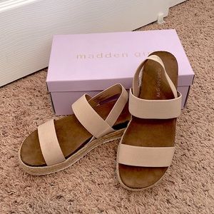 Madden Girl - Cybell Nude Platform Sandals